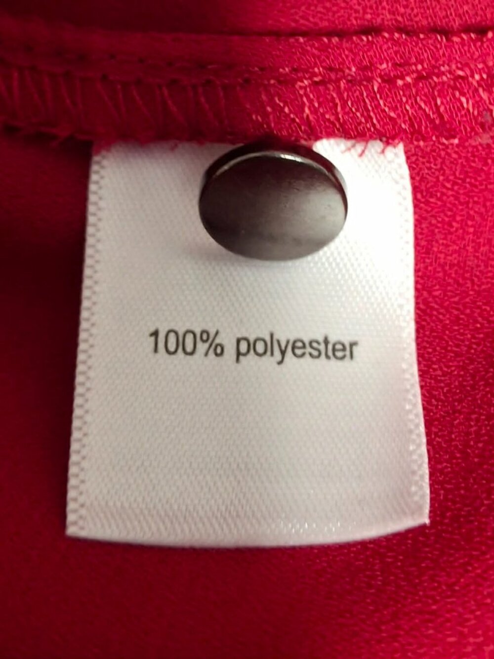 Gently Used Red Polyester Shirt 1 Call Out - Picture 3 of 9